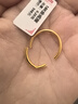 鳴鉆國際18k金戒指女款au750光面素圈戒子時尚簡約百搭指環(huán)生日送女友禮物 曬單實拍圖
