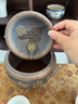 榜盛陶瓷茶渣缸家用桌面干濕分離水盂建水帶過濾廢水缸茶道茶水缸杯洗 八方來財茶渣缸 曬單實拍圖