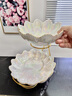 羅威奢品 ROWILUX德國(guó)品質(zhì)果盤歐式家用客廳輕奢多層下午茶點(diǎn)心架糖果零食甜品盤 [炫彩]雙層果盤 曬單實(shí)拍圖