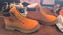 駱駝（CAMEL）王俊凱同款馬丁靴高幫秋戶(hù)外工裝大黃靴男 G15W136025 沙漠黃 41 曬單實(shí)拍圖