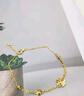 中國黃金（CHINA GOLD）黃金手鏈女足金四葉草手鏈結(jié)婚首飾七夕情人節(jié)生日禮物送女友老婆 京速達(dá)*四葉草手鏈約2.2-2.3g玫瑰/中金禮盒 曬單實(shí)拍圖