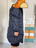 波司登（BOSIDENG）冬季羽絨服男女同款情侶中長(cháng)款連帽90絨商場(chǎng)同款運動(dòng)外套 黑灰涂鴉線(xiàn)條9BX2 XL 175/96A 曬單實(shí)拍圖