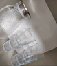 青蘋果水壺水杯套裝 涼水壺冷水壺錘紋耐熱玻璃嘟嘟壺*1錘紋玻璃杯*6 曬單實(shí)拍圖