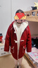 ASK JUNIOR兒童外套女童秋冬中大童連帽保暖黃金絨毛呢開(kāi)衫外套拜年服 170  曬單實(shí)拍圖