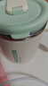 美廚（maxcook）馬克杯水杯帶蓋 304不銹鋼保溫茶杯咖啡燕麥早餐杯子450ml 薄荷綠 曬單實拍圖