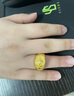 琺萊兒黃金十字架戒指999足金包足銀小眾款霸氣大金指環(huán)節(jié)日送爸爸老公 包金2克總重約20克克羅心戒指 曬單實(shí)拍圖