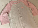 巴厘小豬新生嬰兒兒衣服a類純棉爬爬服夏季長(zhǎng)袖薄款空調(diào)服睡衣寶寶連體衣 藕粉 73cm 曬單實(shí)拍圖