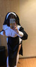 語森憶修女cos服裝萬圣節(jié)修女性感變裝緊身服抖音同款修女cosplay服裝 小碼【70-90斤】 衣服全套 曬單實拍圖