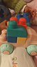 卡爾貝比積木0-3歲可啃咬兒童玩具大顆粒軟膠53塊收納盒款男女孩生日禮物 曬單實(shí)拍圖