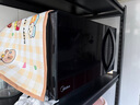 美的（Midea）家用微波爐光波烤箱微烤一體機平板加熱多功能智能殺菌飯盒蒸菜單C20 曬單實(shí)拍圖