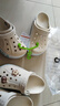CROCS卡駱馳貝雅卡駱班洞洞鞋|205089 冬日白/彩色-1LI 37/38(230mm) 曬單實(shí)拍圖