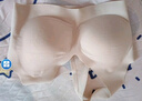 ubras【2件裝】無尺碼免拆V領(lǐng)內(nèi)衣女背心美背粉底液色文胸罩無痕隱形 裸感膚+燕麥奶 白T搭子 曬單實(shí)拍圖