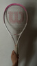 Wilson威爾勝女子輕量大拍面舒適粉白休閑網(wǎng)球拍BURN PINK   WR087910U2 曬單實(shí)拍圖