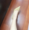 73Hours劉亦菲同款女鞋Brittany春夏新款通勤尖頭職業(yè)細(xì)高跟鞋淺口單鞋女 空氣棉-亮面牛皮卡其-8.5cm寬版 37 曬單實(shí)拍圖