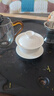 胖東來 DL羊脂玉蓋碗三才不燙手懸停白瓷茶碗家用泡茶杯功夫茶具泡茶器 禾茗蓋碗(170ml) 曬單實(shí)拍圖