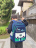DEATKN德國8A護脊減負兒童書(shū)包小學(xué)生一二三到六年級男孩女孩通用書(shū)包 小號寶藍綠(送掛飾+手表+機器人) 曬單實(shí)拍圖