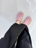 斯凱奇（Skechers）洞洞鞋女款夏季透氣防滑拖鞋涼鞋沙灘休閑鞋111514 茱萸粉/MVE 36 曬單實(shí)拍圖