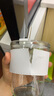 杯子玻璃杯家用加厚防燙咖啡杯學(xué)生帶吸管辦公室喝水杯 竹節(jié)杯【兩只】 350ml 曬單實拍圖
