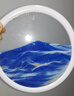 森卡龍流沙畫擺件沙漏創(chuàng)意解壓工藝品辦公室桌面裝飾品男女畢業(yè)生日禮物 升級款-白框【藍(lán)-藍(lán)天白云】7寸 曬單實(shí)拍圖