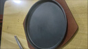 蘭琦歐鑄鐵鐵板燒盤(pán)商用圓形燒烤盤(pán)烤魚(yú)盤(pán)長(cháng)方形擺攤牛排盤(pán)家用鐵板盤(pán) 23cm鐵板+木板 曬單實(shí)拍圖