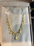 六福珠寶 光影金絲綢金足金蕾絲水滴黃金項鏈套鏈 計價(jià) 約9.33克 曬單實(shí)拍圖