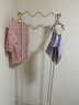 漢菲斯丁北歐衣帽架落地掛衣架轉角衣架掛衣服臥室客廳家用創(chuàng  )意掛包架子 【奶油灰】L:60cm H:170cm 曬單實(shí)拍圖