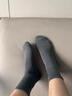 夢(mèng)特嬌襪子男士秋冬季100%純棉7A抗菌防臭艾草精油襪休閑透氣運動(dòng)中筒襪 曬單實(shí)拍圖
