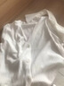 皮爾卡丹（pierre cardin）配吊帶裙開(kāi)衫春秋外搭針織衫女短款披肩薄款防曬衫修身百搭小外套 2024白色2025 S 曬單實(shí)拍圖