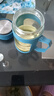 玻璃水杯商務(wù)杯大容量男女生帶蓋泡茶飲水禮品杯家用把手杯 藍(lán)色 500ml 1只 曬單實(shí)拍圖