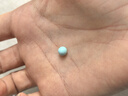妍韻珠寶奢藏級(jí)綠松石單珠散珠 原礦鏡面高瓷圓珠水晶配珠 5-6mm  曬單實(shí)拍圖