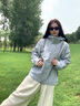 吉普（JEEP）沖鋒衣外套男女三合一可拆卸高級情侶夾克女登山服男衣服團購 女款-月光藍【可拆卸內膽】B M (推薦90-105斤） 曬單實(shí)拍圖