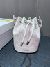 COOGI包包女款輕奢品牌女士水桶包單肩斜挎包情人節(jié)生日禮物送女友老婆 米白色 曬單實(shí)拍圖