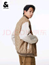 杰克·瓊斯（JACK&JONES）春秋男裝潮流寬松棒球服仿麂皮老花長袖上衣滿印夾克衣服外套男士 柚木棕-E11 L 180 曬單實拍圖