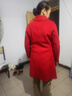 恒源祥雙面呢羊絨大衣女2025秋冬新款中年中長款氣質(zhì)媽媽裝羊毛呢外套厚 棗紅 3XL 曬單實拍圖
