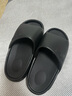 人本拖鞋男夏季踩屎感情侶厚底戶(hù)外運動(dòng)拖鞋涼拖女20004 純黑 40-41 曬單實(shí)拍圖