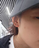 蔓笙三生石s999純銀耳釘男款高級感氣質(zhì)秋冬養(yǎng)耳洞不易過敏銀飾耳飾 999足銀三生石耳釘黑色單只 曬單實拍圖