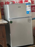 奧克斯小冰箱家用小型迷你冷藏冷凍兩用出租房宿舍用節(jié)能省電寢室辦公室電冰箱 【熱賣款 升級凈化去味】22A126DW銀 曬單實拍圖