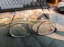 依視路（ESSILOR）鉆晶膜御A4防藍光膜巖近視眼鏡片男女眼鏡框多款可選配膜致 鈦架-全框-OF005-黑色 鏡框+鉆晶膜致 1.60依視路非球面鏡片 曬單實拍圖