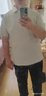 太子龍涼感科技含桑蠶絲短袖polo衫男士7A抗菌休閑棉麻T恤 淺灰2XL 曬單實(shí)拍圖