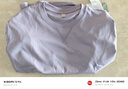 名創(chuàng)優(yōu)品（MINISO）抗菌t恤男2025新款正肩寬松百搭夏季設(shè)計感倒三角短袖 遠山紫 L 曬單實拍圖