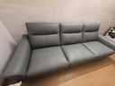 顧家家居門(mén)店同款極簡(jiǎn)風(fēng)頭層牛皮高腳電動(dòng)功能沙發(fā)6055E【綠】3人位2電動(dòng) 曬單實(shí)拍圖