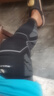 耐力克斯運動(dòng)護膝護腿加長(cháng)加壓腿部肌肉健身高彈護小腿專(zhuān)業(yè)跑步羽毛球護具 黑色【加長(cháng)護腿硅膠防滑】一對裝 L碼（適合150-200斤） 曬單實(shí)拍圖