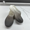 卡賓4D打印拖鞋男夏季官方正品包頭休閑半拖洞洞鞋鏤空透氣防滑沙灘鞋 灰白 41 曬單實拍圖