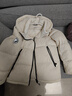 熊貓駱駝系列泡泡鴨絨羽絨服男女款秋冬保暖蓬松面包服外套9844白,S 曬單實(shí)拍圖