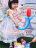 迪士尼（Disney）童裝洛麗塔公主裙女童裙子夏季七彩甜美風生日禮服吊帶裙兒童蓬蓬 小馬寶莉裙子+項鏈+裙撐 100 建議2~3歲（ 90-100cm） 曬單實拍圖