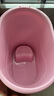 捷貝（Jebe baby）高位成人泡澡桶浴桶家用塑料洗澡桶大人加厚保溫汗蒸沐浴盆洗澡盆 【加厚】粉-無(wú)蓋+大禮包 曬單實(shí)拍圖