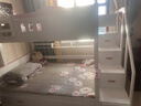 歐梵森實(shí)木上下床櫻桃木雙層兒童床男孩女孩高低床上下鋪小戶型子母床 梯柜款 上鋪寬130cm*下鋪寬160cm 曬單實(shí)拍圖