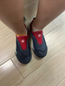 JEEP KIDS2025新款夏季單網(wǎng)運動鞋男女童軟底透氣輕便一腳蹬戶外運動鞋 深藍(lán)紅 38 曬單實拍圖