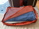 無(wú)印良品（MUJI）再生錦綸 可折疊收納包 M OHQ5CC4S 橙色 M  曬單實(shí)拍圖