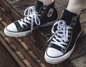 匡威（Converse）ALL star  常青款男鞋女鞋經(jīng)典休閑鞋情侶鞋高幫帆布鞋板鞋學(xué)生鞋 101010 經(jīng)典高幫 43 /9.5 曬單實(shí)拍圖